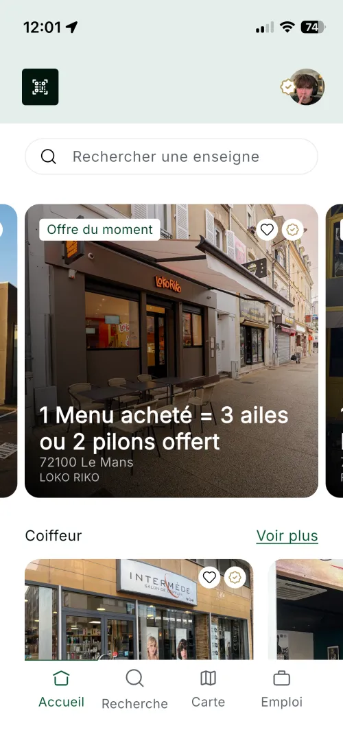 Enregistrements et likes