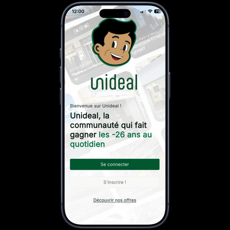 UniDeal App Interface